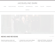 Tablet Screenshot of jacquelinedark.com
